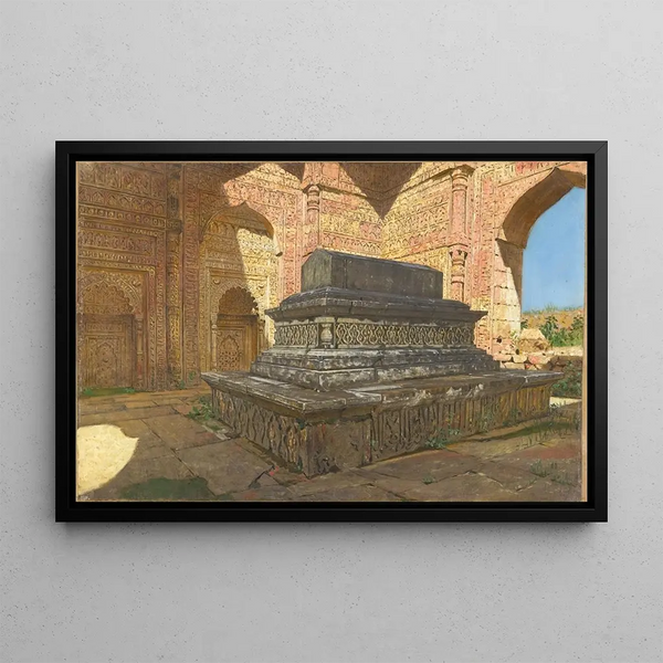 Tombeau del sultano Iltutmish nel vecchio Delhi - Vasily Vereshchagin — quadro incorniciato alla parete