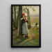 La Petite Gardienne d'oies - Václav Brožík — quadro incorniciato alla parete