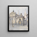 Basilique Saint-Georges di Praga - Václav Jansa — quadro incorniciato alla parete