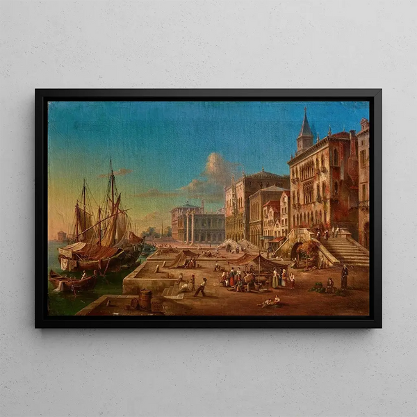 Venetian School - Riva degli Schiavoni Venice.webp