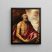 San Girolamo penitente — Scuola veneziana — quadro incorniciato alla parete