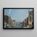 Venezia, il Grande Canale verso est in direzione della Dogana - Scuola veneziana — quadro incorniciato alla parete
