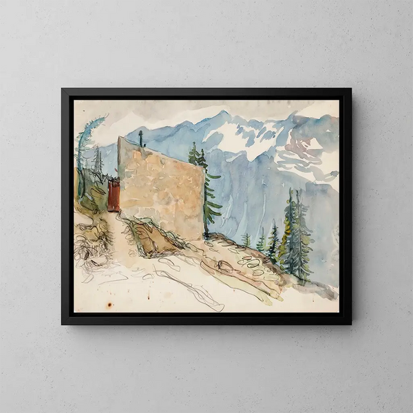 Paesaggio del Tirolo - Venny Soldan-Brofeldt — quadro incorniciato alla parete