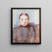 La vecchia donna Anna Richter - Venny Soldan-Brofeldt — quadro incorniciato alla parete