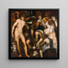 Venere e Adone con Amore - Atelier di Giuseppe Porta — quadro incorniciato alla parete