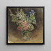 in vetro con fiori delle Alpi - Rudolf von Alt — quadro incorniciato alla parete