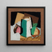 in vetro e frutta - Louis Marcoussis — quadro incorniciato alla parete