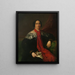 Ritratto di una dama spagnola sconosciuta - Vicente López Portaña — quadro incorniciato alla parete