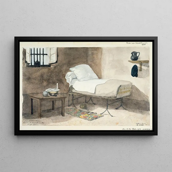 Victor Borci - Une chambre de la prison des Madelonnettes.webp