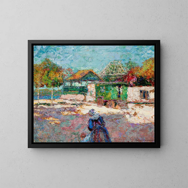 Passeggiata pomeridiana - Victor Charreton — quadro incorniciato alla parete