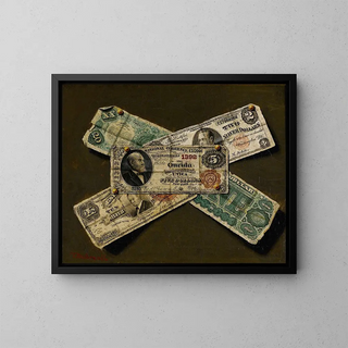 Monnaie papier américaine - Victor Dubreuil — quadro incorniciato alla parete