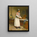 La venditrice di ostriche - Victor Gabriel Gilbert — quadro incorniciato alla parete