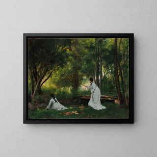 La Pêche - Victor Gabriel Gilbert — quadro incorniciato alla parete