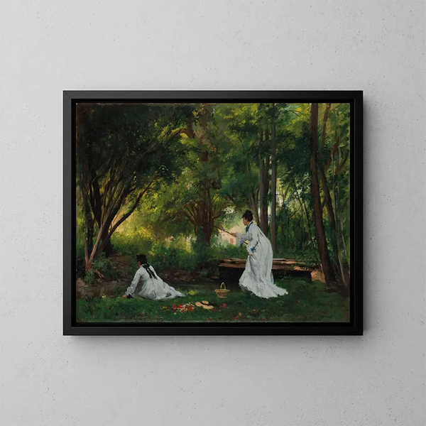 La Pêche - Victor Gabriel Gilbert — quadro incorniciato alla parete