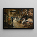 Il mercato parigino - Victor Gabriel Gilbert — quadro incorniciato alla parete
