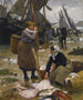 L'arrivo delle barche da pesca - Victor Gabriel Gilbert — vista dell’opera