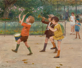 La bande des enfants - Victor Gabriel Gilbert — vista dell’opera