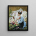 Il venditore di fiori - Victor Gabriel Gilbert — quadro incorniciato alla parete