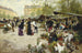 Il mercato inferiore Parigi - Victor Gabriel Gilbert — vista dell’opera