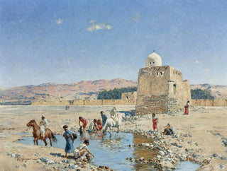 Un'oasi - Victor Huguet — vista dell’opera