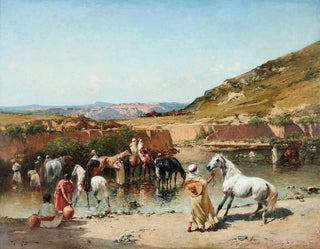 Au Wadi - Victor Huguet — vista dell’opera