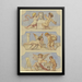 Allegorie della scultura, dell'architettura e della pittura incarnate da putti - Victor Müller — quadro incorniciato alla parete