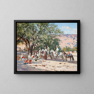 Victor Pierre Huguet - Resting at an Oasis.webp