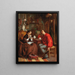 L'ora del tè nell'atelier degli artisti - Victor de Bornschlegel — quadro incorniciato alla parete