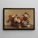 Cesto di zinnie - Victoria Fantin-Latour — quadro incorniciato alla parete