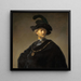 Vecchio uomo con una catena d'oro - Rembrandt van Rijn — quadro incorniciato alla parete