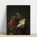 Riproduzione del dipinto Vecchia donna che legge - Rembrandt van Rijn