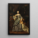Marie-Thérèse en tant que reine de Hongrie - Pittore viennese — quadro incorniciato alla parete