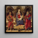 Vergine con Bambino e i due Santi Giovanni - Sandro Botticelli — quadro incorniciato alla parete