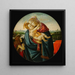 Vergine e Bambino con San Giovanni Battista - Sandro Botticelli — quadro incorniciato alla parete