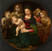 Riproduzione del dipinto Vergine e Bambino con il Giovane San Giovanni Battista, Santa Cecilia e Angeli - Piero di Cosimo