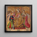 Vergine e Santi - Jaume Huguet — quadro incorniciato alla parete