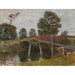 Riproduzione del dipinto Vecchio molo a Langenpreising - Alfred Zoff