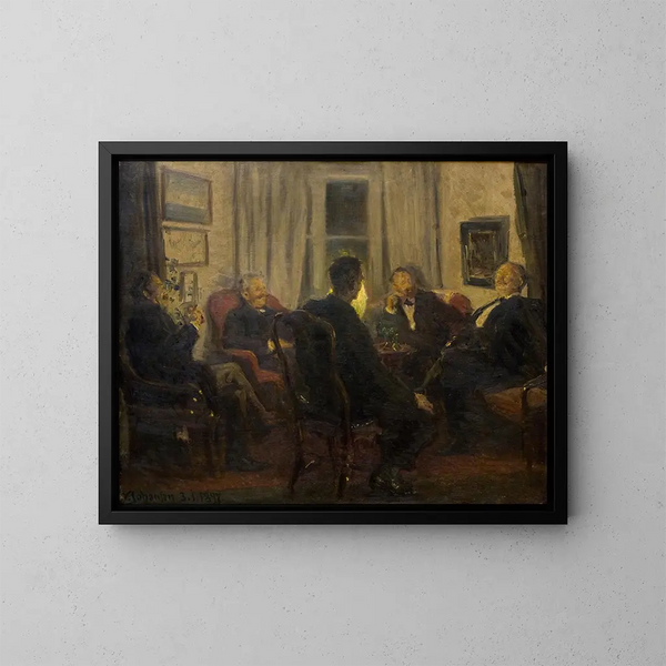 Tra gli artisti - Viggo Johansen — quadro incorniciato alla parete