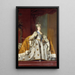 Catherine II di Russia in abito da incoronazione - Vigilius Eriksen — quadro incorniciato alla parete