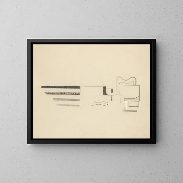 Disegni originali 06 - Viking Eggeling — quadro incorniciato alla parete