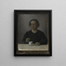Ida Hammershøi, la donna dell'artista con una tazza di tè - Vilhelm Hammershøi — quadro incorniciato alla parete