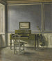 Interno della sala da musica: Strandgade 30 - Vilhelm Hammershøi — vista dell’opera