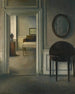 interno con uno specchio - Vilhelm Hammershøi — vista dell’opera
