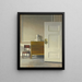 interno con un busto - Vilhelm Hammershøi — quadro incorniciato alla parete