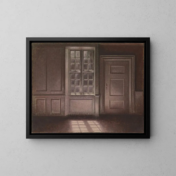 Lumière de lune Strandgade 30 - Vilhelm Hammershøi — quadro incorniciato alla parete