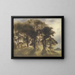 vicino a Fortunen, parco dei cervi di Jægersborg, a nord di Copenaghen - Vilhelm Hammershøi — quadro incorniciato alla parete