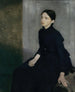 Ritratto di una giovane donna: La sorella dell'artista Anna Hammershøi - Vilhelm Hammershøi — vista dell’opera