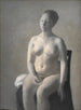 Donna nuda seduta - Vilhelm Hammershøi — vista dell’opera