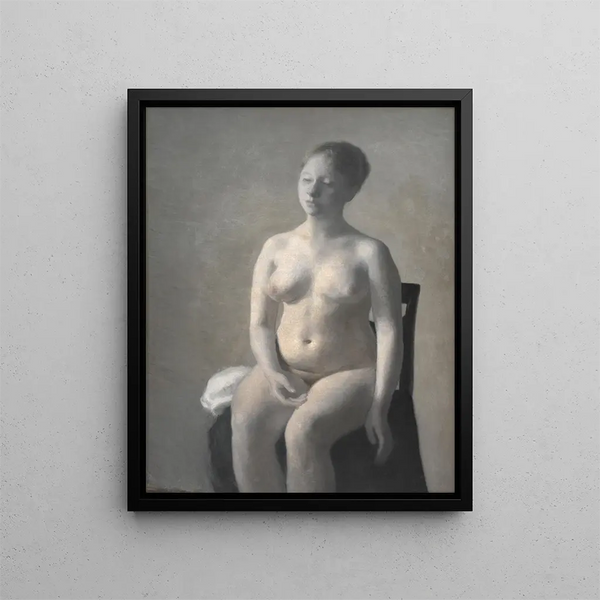 Vilhelm Hammershi - Seated Female Nude.webp
