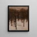 Parc Søndermarken in inverno - Vilhelm Hammershøi — quadro incorniciato alla parete